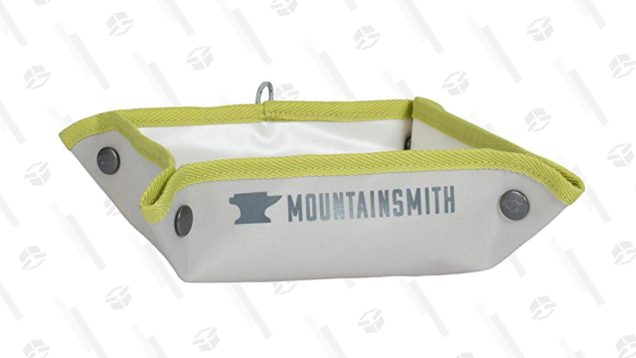 Mountainsmith’s K9 Backbowl snaps up in all four corners to create a water bowl on the go,
